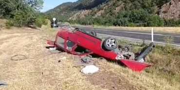 Takla Atan Araçtan Burnu Bile Kanamadan Çıktı!