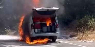 Maltepe’de Seyir Halindeki Araçta Yangın Çıktı!