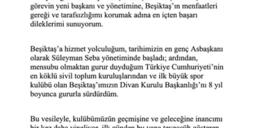 Tevfik Yamantürk, Divan Kurulu Başkanlığı’ndan ayrıldı