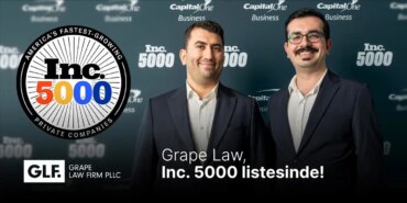 Türk Girişim Grape Law, Inc. 5000 Listesinde!