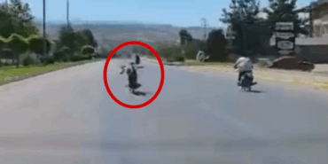 Motosiklet Yarışı Kameralara Yansıdı!