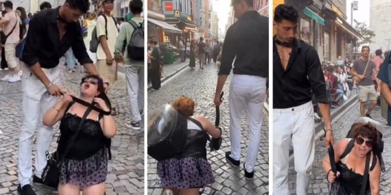 Kadına Tasma Takıp Gezdiren Şahıs Tutuklandı! Kadına Tasma Takıp Gezdiren Şahıs Tutuklandı!