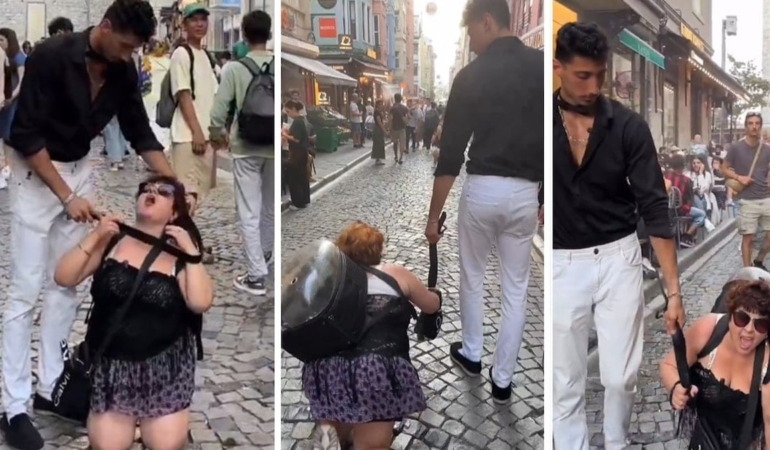 Kadına Tasma Takıp Gezdiren Şahıs Tutuklandı! Kadına Tasma Takıp Gezdiren Şahıs Tutuklandı!