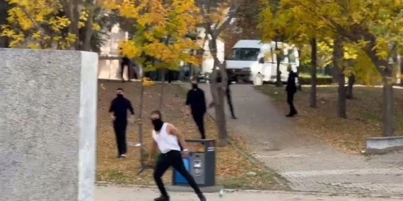 Hacettepe’de Pala ile Dehşet Anları! Hacettepe’de Pala ile Dehşet Anları!