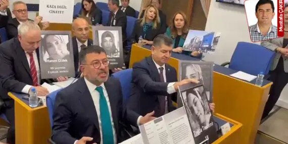 TBMM’de ‘Kaza Değil Cinayet’ Pankartlı Protesto!