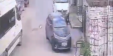 Yokuşta Freni Çekilmeyen Araç Duvara Çarptı!