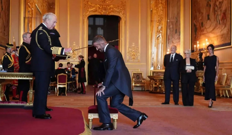 David Beckham, Sir Unvanıyla Onurlandırıldı!