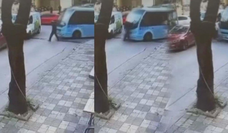 Minibüs Yayaya Çarptı: Hayati Tehlike Yok!
