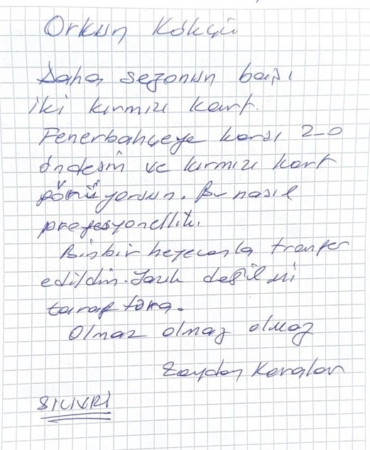 Karalar’dan Orkun Kökçü’ye Sert Tepki!