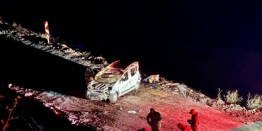 Tunceli’de Buzlu Yolda Kaza: 2 Yaralı!