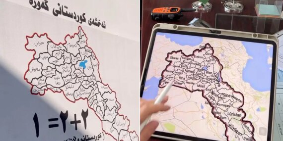 Kürdistan Haritası Skandalı: Türkiye’nin Yarısı!