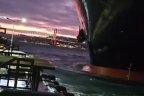 Beşiktaş’ta Geminin Tehlikeli Anları!