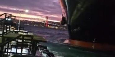 Beşiktaş’ta Geminin Tehlikeli Anları!