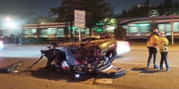 Konya’da Takla Atan Araçta 2 Yaralı!