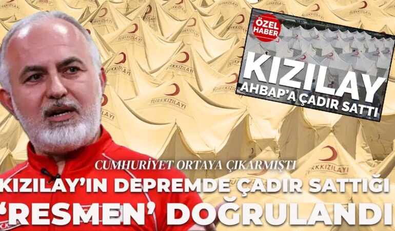 Kızılay Depremde Çadırı Satışa Çıkardı mı?