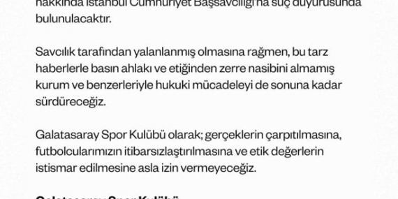 Galatasaray’dan Bahis İddialarına Suç Duyurusu!