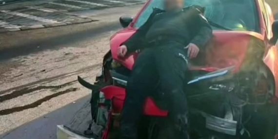 Polis Memuruna Çarpan Sürücü Tutuklandı!