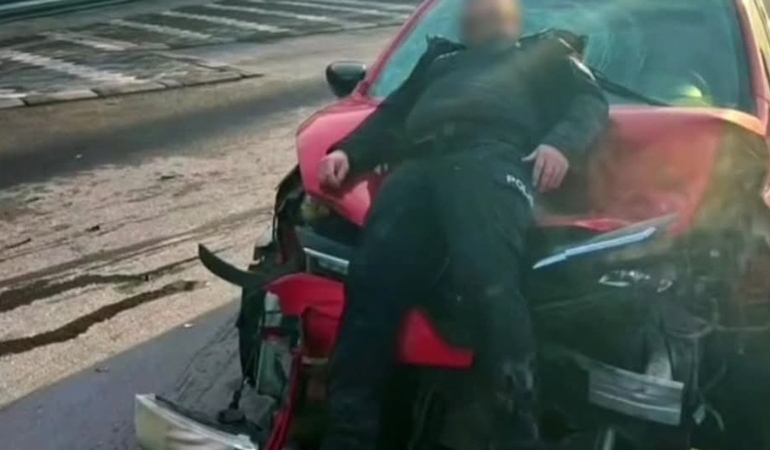 Polis Memuruna Çarpan Sürücü Tutuklandı!