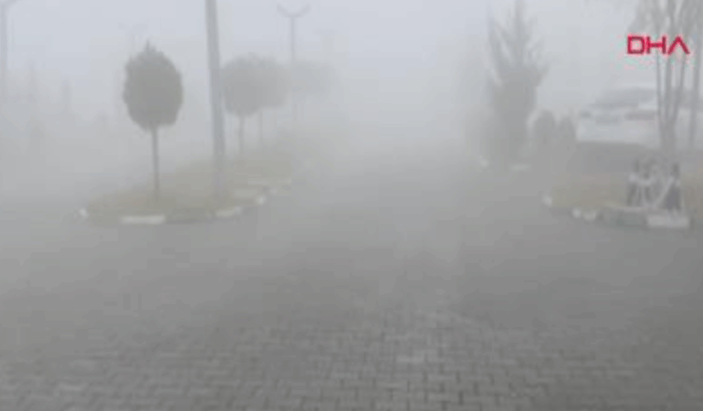 Iğdır’da Yoğun Sis Sürücüleri Zorladı!