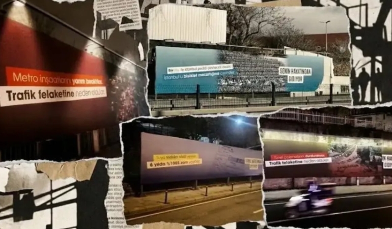 İBB Aleyhine Afişler Tartışma Yarattı!