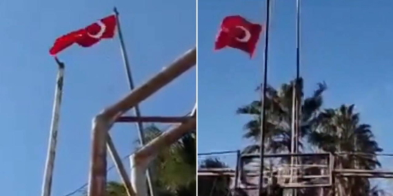 Nusaybin’de Sınırda Bayrak Krizi!