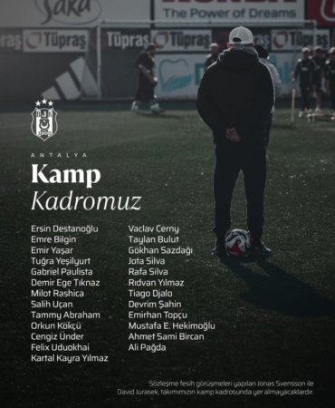 Beşiktaş, Kamp Kadrosunu Açıkladı!