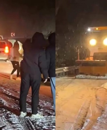 İnegöl’de Kar Yağışı, Ulaşımı Felç Etti!