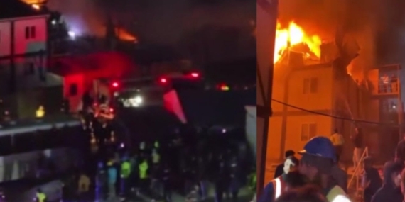 Dursunköy’de İnşaat Alanında Yangın Paniği!