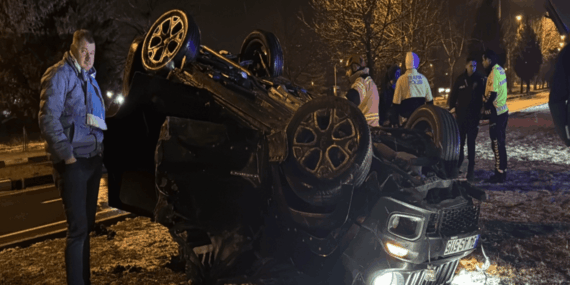 Kütahya’da İki Takla: Alkol ve Kaza Zinciri!