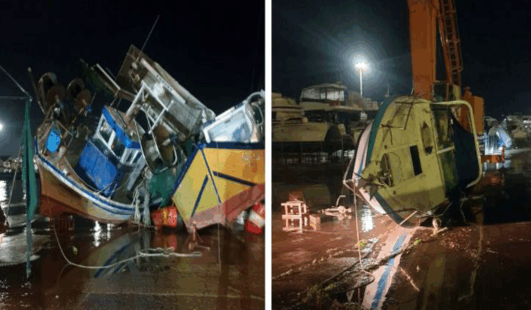 Dedeağaç’ta Fırtına: Ağaçlar Devrildi, Yatlar Hasar Gördü!